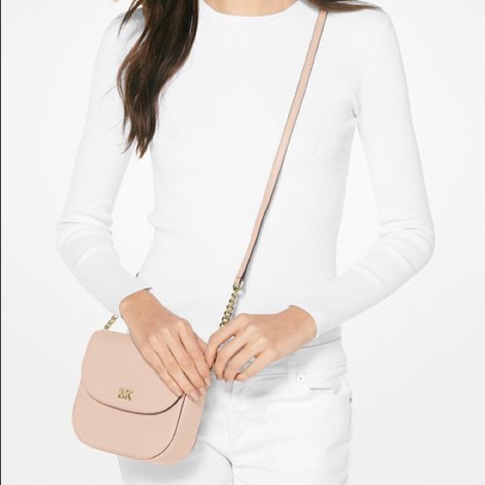 New authentic MK leather half dome Crossbody - Picture 7 of 7